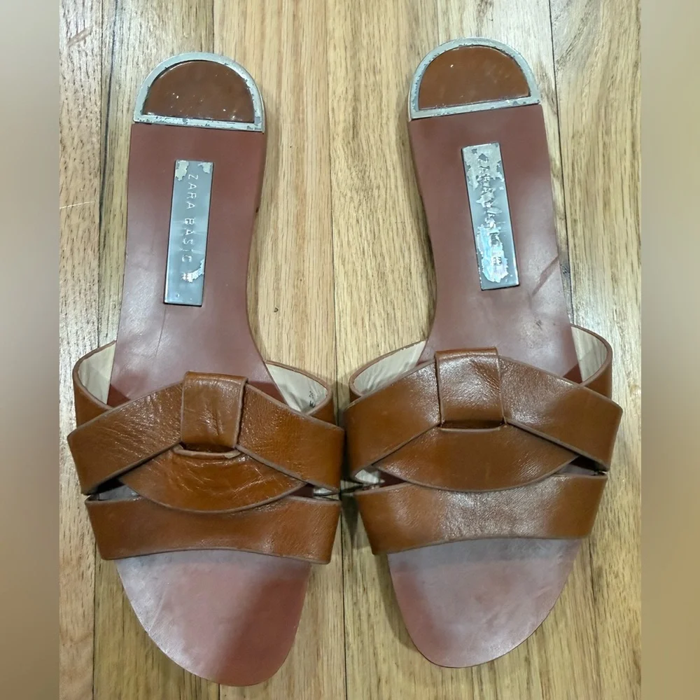Zara leather sandals - Picture 2 of 2